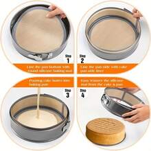 1 Set Reusable Silicone Baking Mat, High Temperature Resistant Non-Stick Pastry Baking Mat, Easy To Clean And Washable Kitchen Cooking Baking Accessory, Suitable For Oven Baking - Multicolor - View 6
