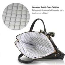 Kamulu 15.6 Inch Laptop Bag For Women, Compatible With Apple Air/Pro, HP And Other Brands, Compact And Lightweight Handbag, 13/14/15 Inch Laptop Sleeve, Essential For Business Trip, Travel And Commute - View 8