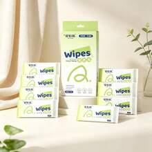 Portable Travel Pure Water Wet Wipes, Mini Cleaning Wet Wipes. - Multicolor - View 2