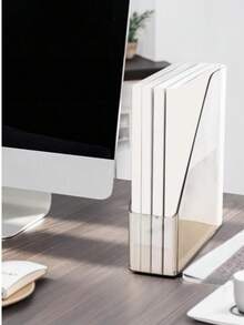 Transparent Magazine Holder - Acrylic Desktop Magazine/Book Organizer; Suitable For Homes, Schools, And Offices For The Upright Storage And Organization Of File Folders. - Multicolor - View 8