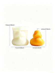Cute Duck Candle Silicone Mold, Large And Small Sizes Available, Adorable Animal Design 3D Standing Duck Shape Resin Home Desktop Decor, Party Decoration Handmade Plaster Clay Tool, Companion - Duck Mold - View 10