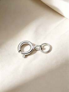 1pc Versatile Double-End Spring Clasp Bracelet Necklace Extension Connector, 18K Gold Stainless Steel DIY Universal Clasp Accessory - Spring Link Connector - View 15