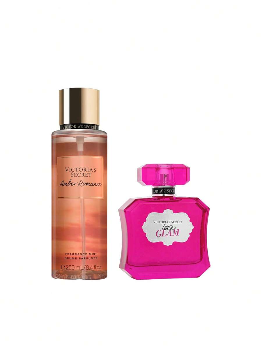 Victoria's Secret [Bundle] Amber Romance Body Mist 250 Ml + Tease Glam Eau De Parfum 100 Ml - Amber Romance+Tease Glam - View 1