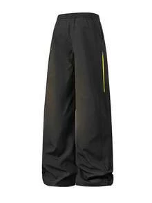 Men's Casual Fashion Cargo Pants Outdoor Sports Multi-Pocket Straight Leg Long Pants - Black - View 3