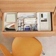 1/4/6/8/9/11pcs Desktop Cosmetic Storage Box Set, Combination Transparent Plastic Drawer Organizer Set, Transparent Vanity Storage Box, Exquisite Storage Box, Desktop Drawer Divider Organizer And Storage Bin, Suitable For Kitchen, Bedroom, Bathroom, Office Cosmetics, Jewelry, Small Tools, Party Desktop Drawer Decoration - White - View 3