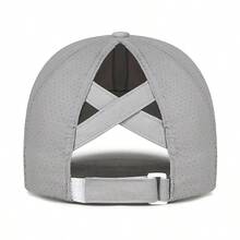 1 buah Topi Baseball Wanita Musim Panas Baru Model Ikat Silang untuk Kuncir Rambut Tinggi, Cepat Kering, Kasual, Serbaguna, Ringan, Bernapas, dan Melindungi dari Sinar Matahari - MultiWarna - View 4