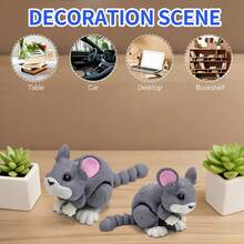 Decoração de Carro Fofa de Hamster, Ornamento de Painel, Formato de Hamster, Adequado para Decoração de Interior de Carro, Acessórios de Carro Fofos, Presente de Aniversário para Meninas, Casais e Melhores Amigos, Presente de Natal - hamster - Visão 8