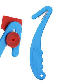 Blue Yellow Livestock Ear Tags Remover Cutter Portable Plastic Handle Ear Tag Cutting Tool Farm Animals Cattle Cow Goat Sheep Identification Tag Removal Knife - As Picture - View 4