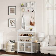 Storage Benches - White - View 2