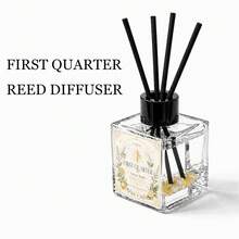 EVODUCK ناشر عطر بقصبات كريستالية على شكل هلال 50 مل، زيت عطري من الحمضيات والريحان، يحتوي على كريستال أصفر، يأتي مع 4 قصبات ألياف، ديكور غرفة جميل على شكل هلال، هدية عيد ميلاد لها، عطر للمساحات الصغيرة في غرفة النوم والحمام والمكتب والرف، هدية ديكور المنزل - عطر متنوع - مشاهدة 16