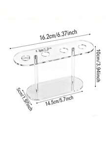 1pc Transparent Acrylic Ice Cream Cone Holder - Modern Transparent Multi-Hole Display Stand, Suitable For Weddings, Birthday Parties And Dessert Shops (Non-Food Contact Product) - Multicolor - View 8