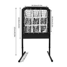 9-Hole Baseball Throwing Net, Black Stable Baseball Throwing Net For Backyard Home Baseball Training - Black - View 4