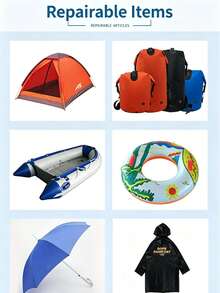 10pcs Waterproof Repair Patches For Tent, Swim Ring, Sleeping Bag, Outdoor Round Transparent Reflective Portable Repair Patches - Transparent Repair Patch - View 4