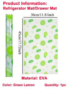 4pcs High-Quality Thickened Refrigerator Mats, Washable And Reusable, EVA Material, Innovative Pattern, Suitable For Refrigerator And Kitchen Decor, Kitchen Essentials, Kitchen Tools, Kitchen Supplies, Kitchen Accessories, Summer - Multicolor - View 12