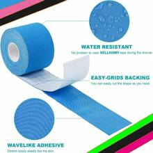 (2.5cm*5m) Waterproof Sports Bandage, Suitable For Gym, Swimming, Tennis And Other Sports - Multicolor - View 2