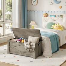 Storage Benches - Grey - View 3