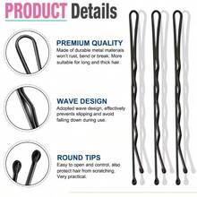 50/100/150pcs Black Straight U-Shaped Hair Pins Women Hair Clips Curly Wave Hair Clips Women Hair Clips Styling Hair Accessories Lock Curly Hair Clips Straight Hair Clips Black Hair Clips Bridal Hair Accessories Hair Clips Styling Hair Accessories Women Hair Bun - Silver - View 6