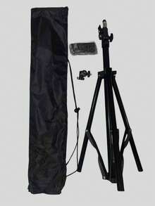 Universal Adjustable Iron Tripod Stand With Phone Holder Clip, Foldable Multifunctional Camera Tripod, With Clip-On Fixing, Triangular Metal Stand, For Smartphones And Cameras - Tripod - View 13