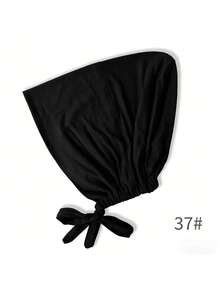 1 pieza Gorro de punto con lazo para mujer, pañuelo para la cabeza, diadema antideslizante, banda para el cabello, gorro - Multicolor - Ver 12