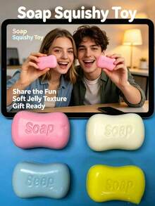 Juguete antiestrés de jabón Hachimi aleatorio, squishy de rebote lento, suave, elástico y amigable con la piel, para apretar, decoración sensorial, adorno portátil de palma para escritorio, oficina, dormitorio y viajes, juguete de descompresión y calma de ansiedad para adultos - Multicolor - Ver 2