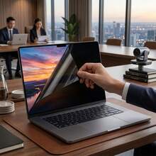 1 pieza Protector de pantalla de privacidad para MacBook NEO, cobertura de pantalla completa por adsorción, instalación fácil sin adhesivo, protección de privacidad anti-espionaje, anti-huellas y anti-rayones, pantalla de alta definición sin afectar la visión, ajuste preciso para el dispositivo - Ver 7