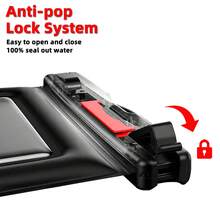 1 pieza Bolsa impermeable sellada para teléfono, bolsa flotante universal, funda transparente con pantalla táctil para playa, piscina, buceo, fotografía submarina y viajes - A - Ver 8
