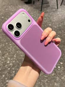 磨砂親膚果凍軟手機殼，適用於 iPhone 18 Pro Max 18Pro 17 Promax 17Pro 17 16 15 14 13，超薄液態矽膠防震保護後蓋 - 紫色 - 查看 6