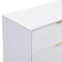 White Sideboard With Doors And Drawers, Internal Shelves - Modern Storage - 白色 - 查看 8