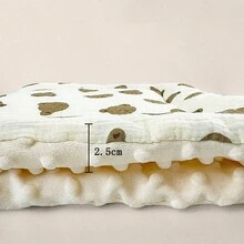 1pc Soft Comfortable Thickened Cartoon Print Baby Stroller Seat Cushion Pad, Stroller Accessory - As Shown - View 9