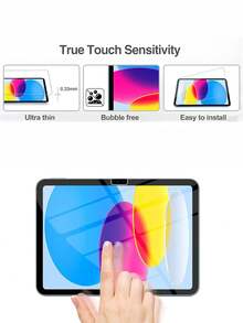 1 miếng dán bảo vệ màn hình phù hợp với iPad A16 2025 thế hệ thứ 11 11 inch/ iPad A10 2022 10.9 inch, kính cường lực trong suốt. - Trong sáng - Xem 8