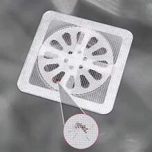 12pcs Bathroom Drain Hair Catcher, Drain Filter Cover Stickers, Shower Drain Clog Stopper, Silicone Hair And Insect Filter, Anti-Cockroach And Insect Tool, Suitable For Bathroom, Bathtub And Sink Drain, Household Anti-Clog Gadget - Silver - View 6