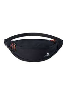 CAMEL CROWN Unisex Multi-Functional Outdoor Sports Waist Bag, Large Capacity Crossbody Chest Pack, Lightweight Phone Pouch For Running Gym Workout - Phantom Black - View 9