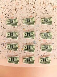 Fashionable Hip Hop Dollar Bill Pendant, Suitable For DIY Jewelry, Earrings, Necklaces, Bracelets, Bag Charms, Keychains, Perfect For Summer Beach Vacation Accessories And Back To School Gifts - Multicolor - View 4