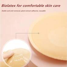 1 Pair 6.5cm/10cm Transparent Pull-Up Nipple Covers, Invisible Seamless Breast Petals, Suitable For Wedding Photography, Sports, Casual, Evening Events - Multicolor - View 5