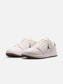 Men's JORDAN COURT CONNECT LOW Athletic Casual Shoes Low-Top IQ5698-004 - Black and White - View 3