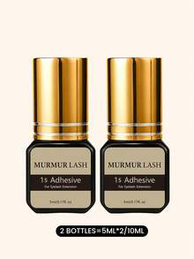 Premium 0.5s Quick Dry Eyelash Extension Glue 5ml, Luxury Low Odor Mink Lash Adhesive, Ultra Strong Bond Lasts 6-8 Weeks - Black - View 15