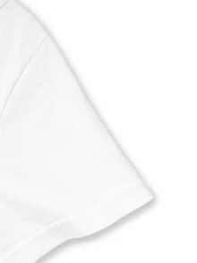 Women Asymmetric Strap Cold Shoulder T-Shirt, Bingo Squad Colorful Bingo Balls Print Off Shoulder Short Sleeve Tee Casual Game Night Party Graphic Top - White - View 4