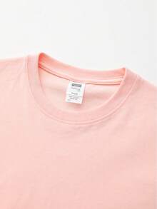 Rosa  Mädchen Kurzarmshirt mit zwinkerndem Hello Kitty Print, bunte "Hello Kitty" Schrift, lässiges Rundhals T-Shirt - Pink - Übersicht 5