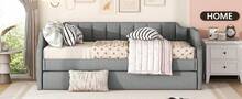 90 X 200(190) DAY Bed Frame, Padded Folding Bed Frame, Grey - 灰色 - 查看 6