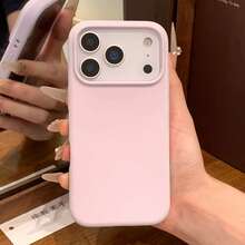 液態矽膠 3 層全包覆軟膠手機殼，適用於 iPhone 17 Pro 17 Pro Max 17，清新夏季配色，防震保護殼附防刮微纖維內襯，相容 iPhone 13 11 16 Pro Max 15 14 Plus 12 Mini XS Max 7 8 Plus - 灰粉 - 查看 5