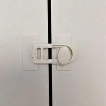 Portable Simple Plastic Cabinet Door Latch Cabinet Door Lock Home Supplies - A - View 5