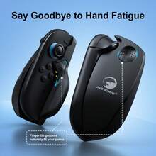 HONCAM Gaming Mouse Grip For Switch 2 Joycons, Switch2 Accessories For NS2 Controllers, Portable Mouse Grip For Joy Con, Black, 2 Packs - View 3