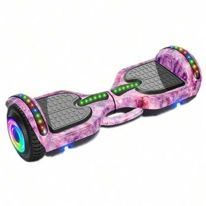 Hoverboard Infantil 6.5" - Skate Elétrico com LED Bluetooth e Bateria Potente para Crianças Seguras