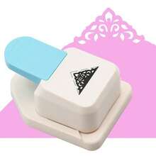 Craft Corner Punch Large Scale Triangle Flower Pattern Scrapbook Craft Punch Photo Knife Business Card Making Supplies - Triangular Flower Pattern - View 11