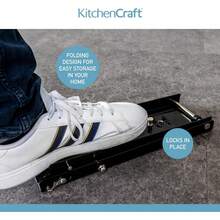 KitchenCraft Can Crusher, Foot Operated Cans And Sturdy Tins, Folding And Locking Design, 12 X 16 QYSK - Crusher - View 4