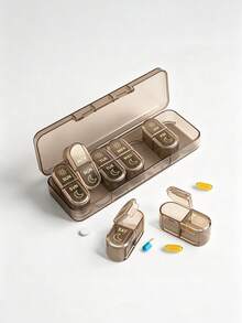 2 Times/Day Pill Organizer AM PM 7-Day Pill Box, 2 Doses Per Day 7-Day Travel Pill Organizer For Medication, Vitamins, Fish Oil Supplements - View 16