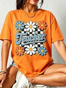 Women T-Shirts - 橘色 - 查看 2