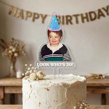 1-10pcs Personalized Character Photo Cake Toppers Customizable Character Design Cake Decoration For Birthday Wedding Family Gathering DIY Party - Multicolor - View 7