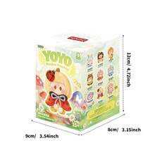 Miniso YOYO Flower Fluffy Series Vinyl Plush Blind Box, Soft Plush Outer Layer With Vinyl Inner Body, Lovely Floral Character Doll, Desktop & Bag Hanging Decor, Collectible Toy For IP Fans (1 PC Random Delivery) - Multicolor - View 11