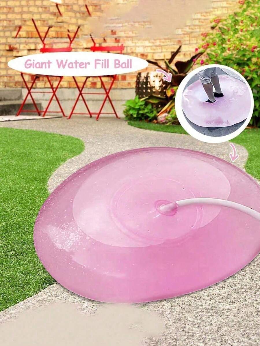 1pc Large Inflatable Or Water-Fillable Transparent Elastic Bubble Balls, Giant Water Balls, Giant Inflatable Balls - Multicolor - View 1
